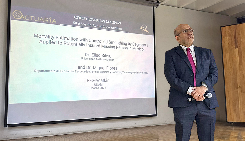 Eliud Silva imparte ponencia sobre la estimación de mortalidad en personas desaparecidas en México 