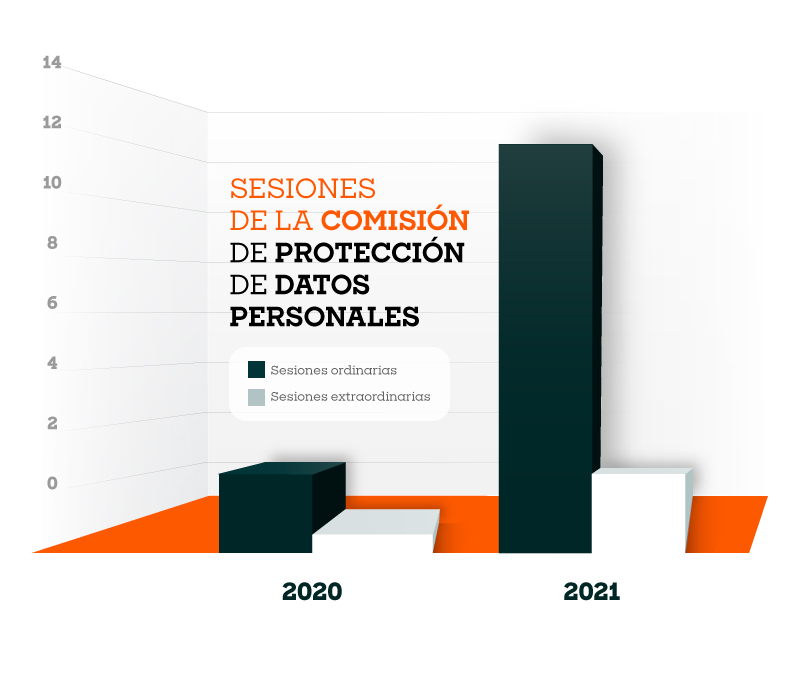Sesiones de la Comisi&oacute;n de Protecci&oacute;n de Datos 2020 - 2021