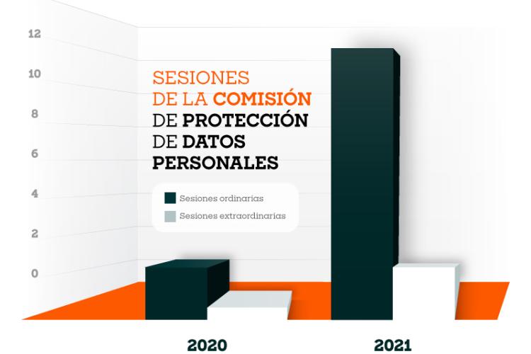Sesiones de la Comisi&oacute;n de Protecci&oacute;n de Datos 2020 - 2021
