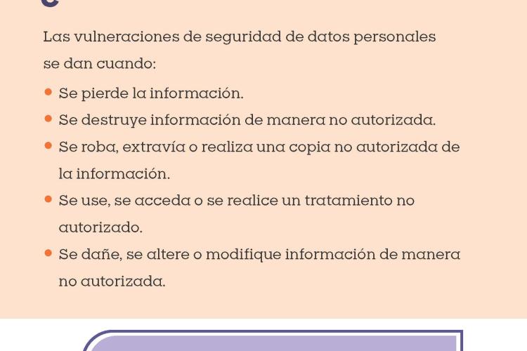 &iquest;Qu&eacute; hacer en caso de vulneraci&oacute;n de datos personales?