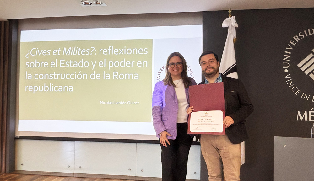 Nicolás Llanten Quiroz reflexiona sobre la ciudadanía y el poder en la Antigua Roma